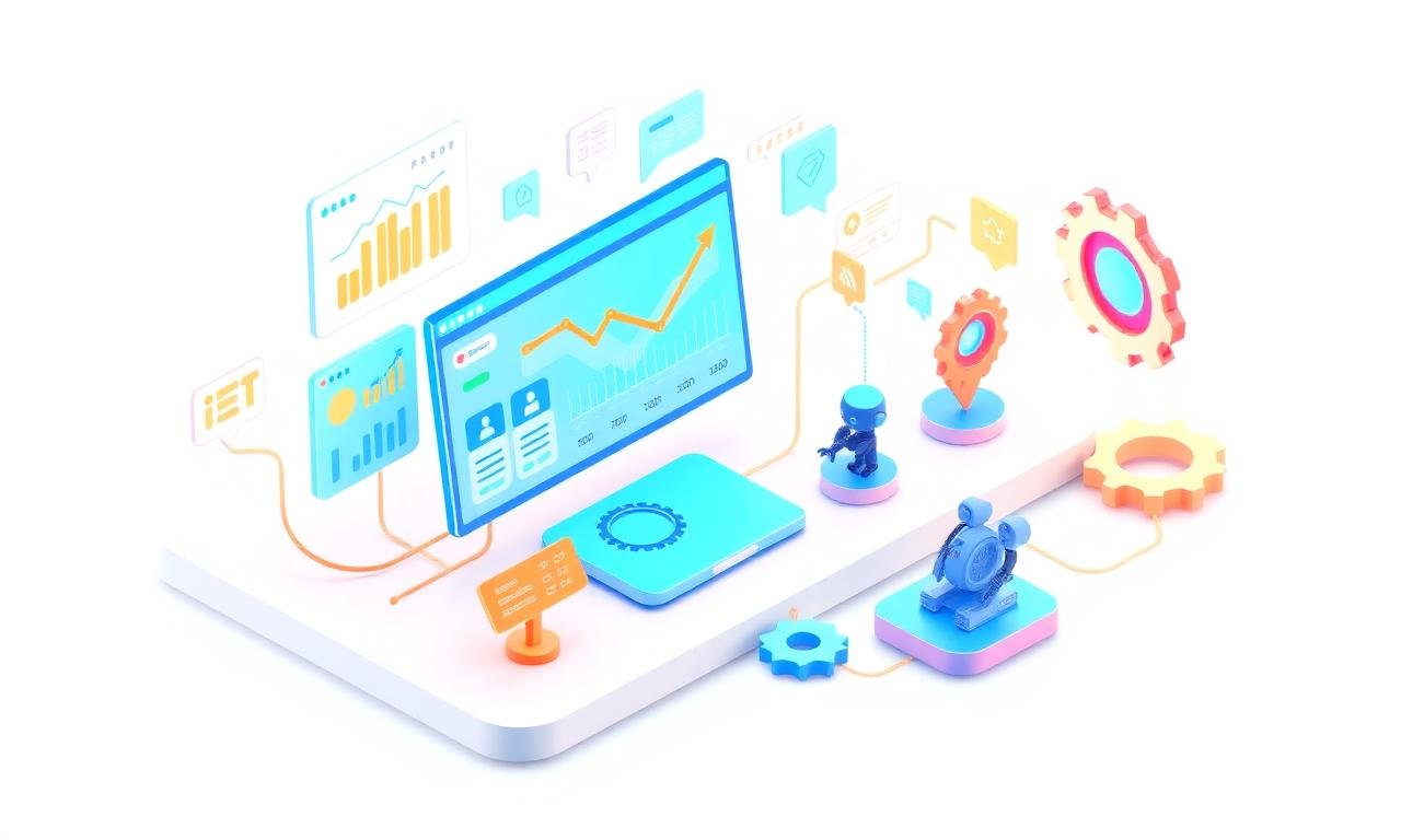 Career Infowis automated growth engine dashboard illustration